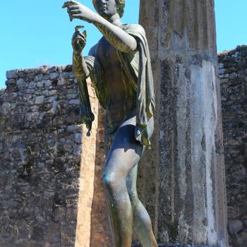 Apollo bronze statue from Pompeii 