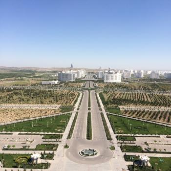 View from the Monument Arch of Neutrality, Ashgabat